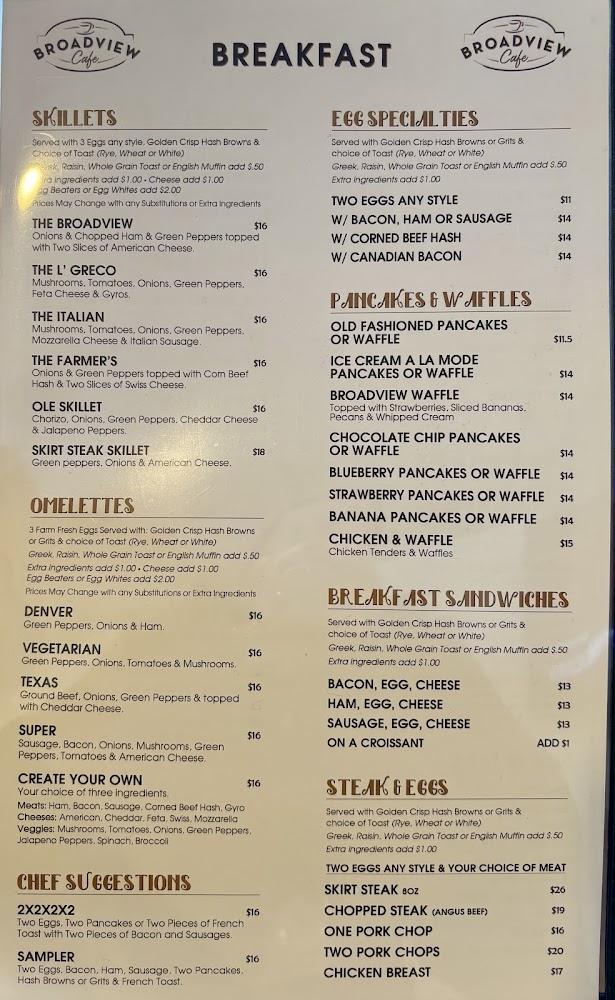 Broadview Family Restaurant Menu image 2